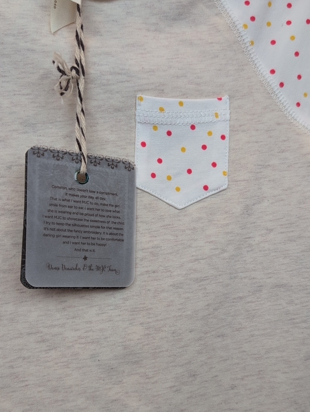 Matilda Jane Polka Dot T Size 2 NWT - Picture 3 of 6